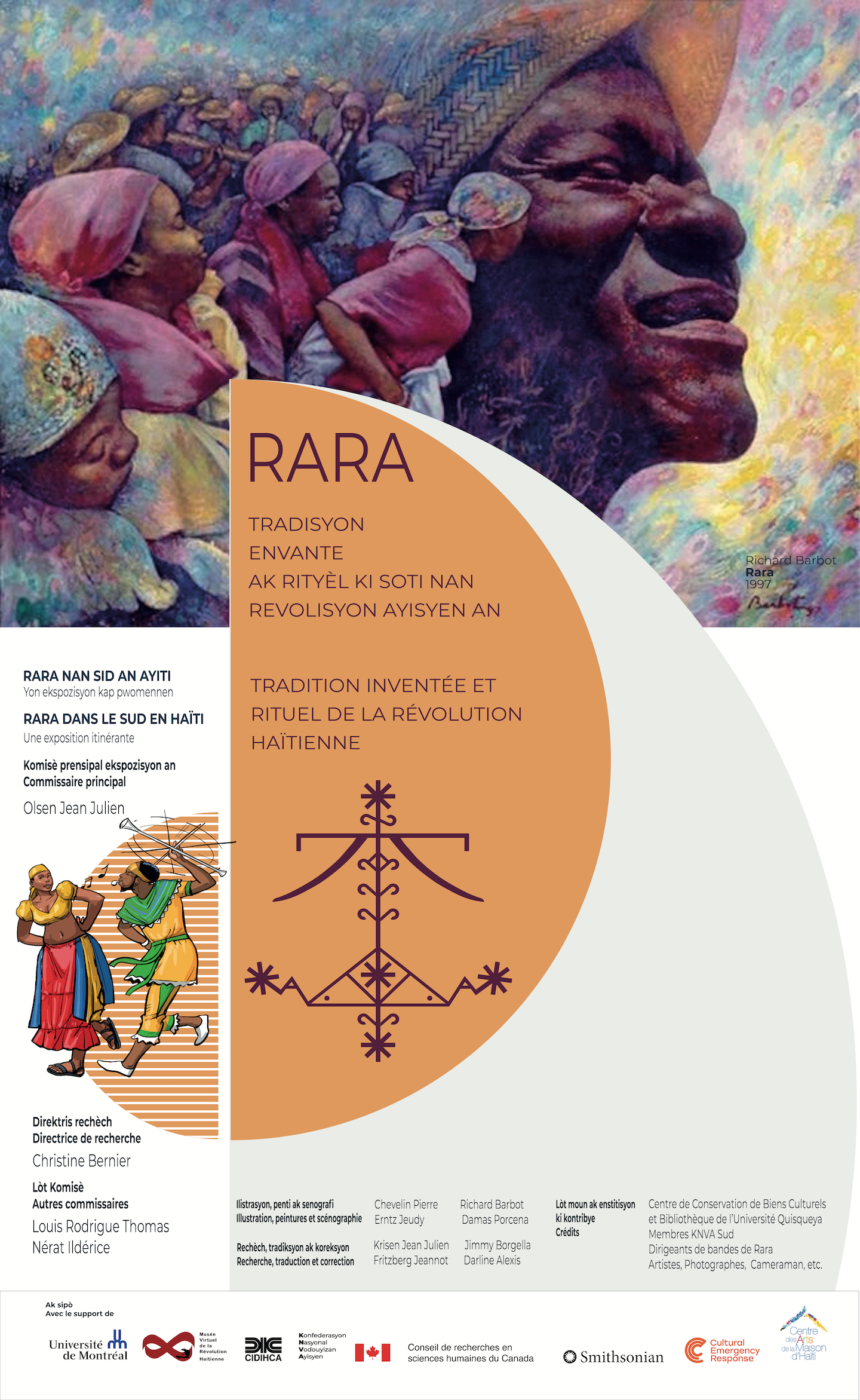 Panneau principal de l’exposition sur le Rara